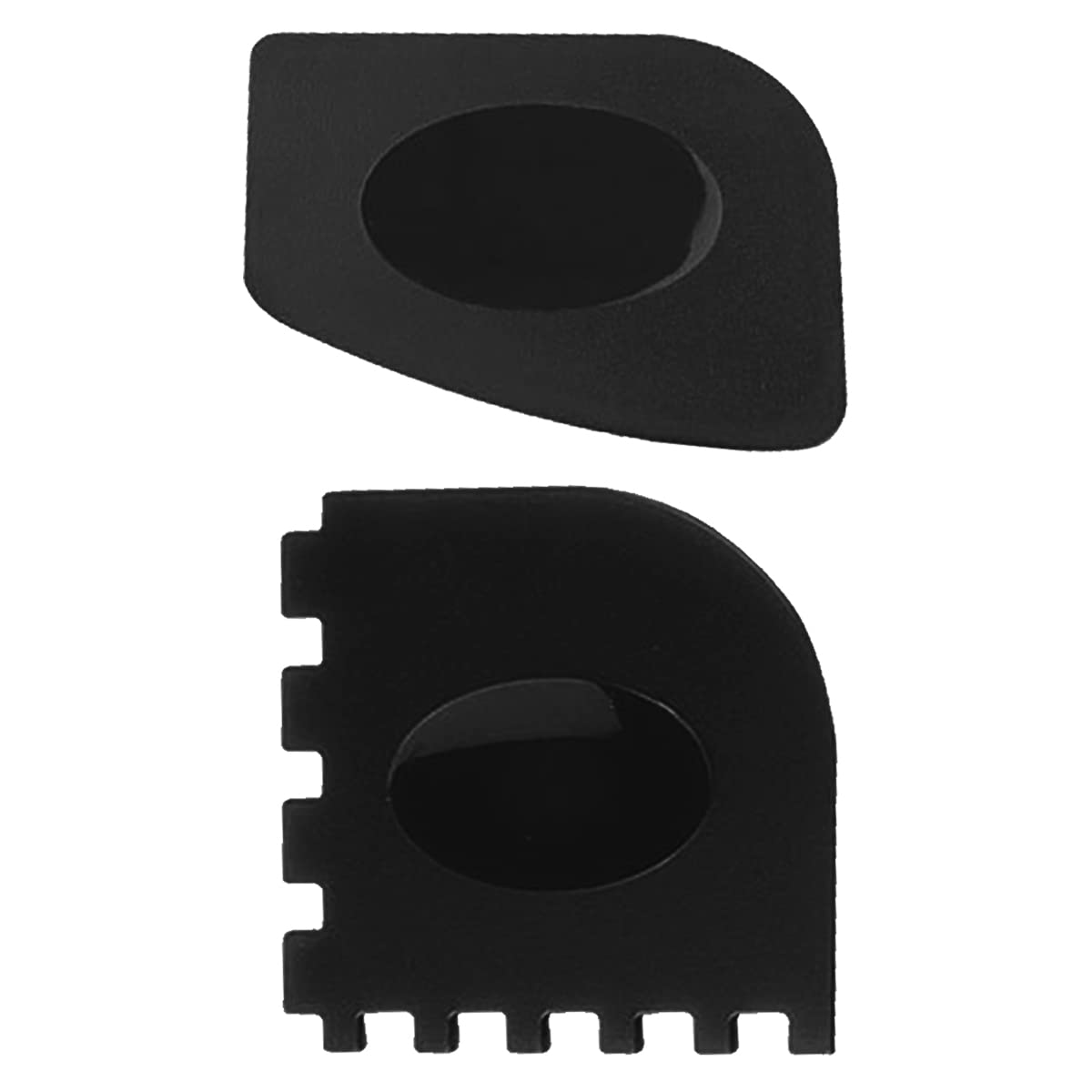 Pan Scrapers Pot Scraper Cast Iron Pan Scraper Iron Skillet Scraper Scrubber for Cleaning Grease,Scrapper for Cast Iron Skillets,Cookware,Pans,Dishes,Pots Kitchen Tool Plastic Scrapers 2 Pcs (Black)