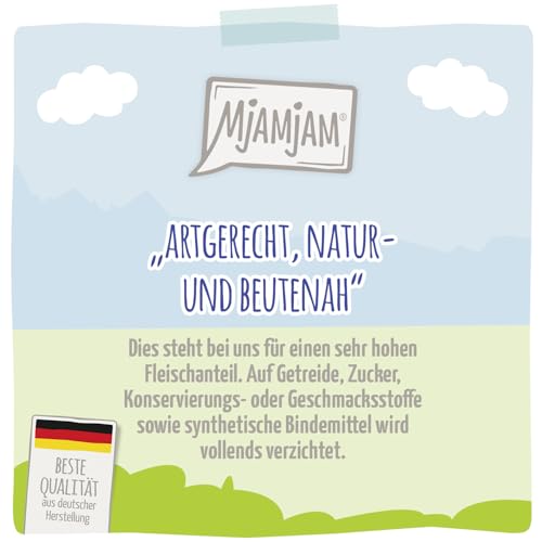 MjAMjAM - Premium Nassfutter für Katzen - exquisite Forelle an saftigem Hühnchen, 6er Pack (6x800g), getreidefrei
