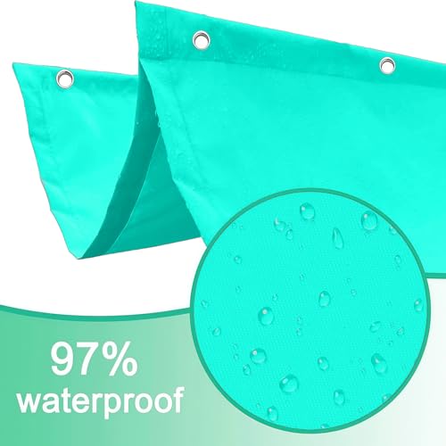 Toile ombrages bleu ciel rectangulaire imperméable et protection UV 2x11m