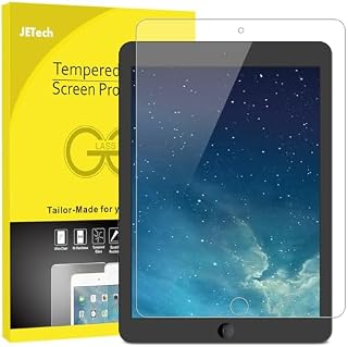 JETech Folia Ochraniacz Ekranu Kompatybilne z iPad (9,7 Cala, Model 2018/2017, 6./5. Generacja), iPad Air 1, iPad Air 2, iPad Pro 9,7 Cala, Folia ze Szkła Hartowanego