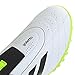 Adidas Unisex-Kids Goletto IX Laceless Turf Soccer, White/Black/Lucid Lemon, 4
