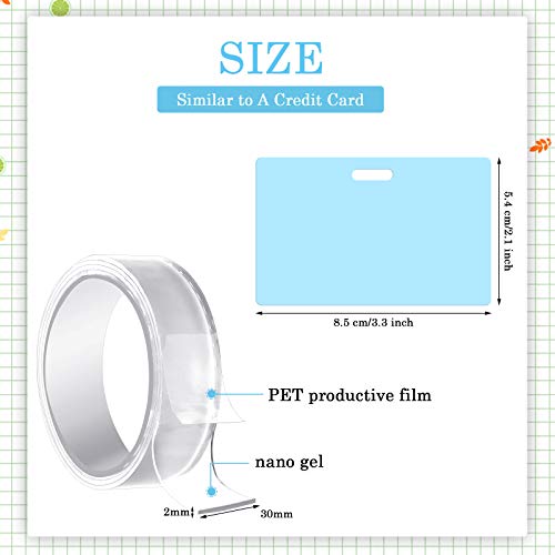 6 Pieces X-Ray Marker Holders Assorted Colors Pvc Xray Marker Holder With Nano Adhesive Tape, Id Card Name Tag Badge Holder For Doctors Workers Students #TOP1