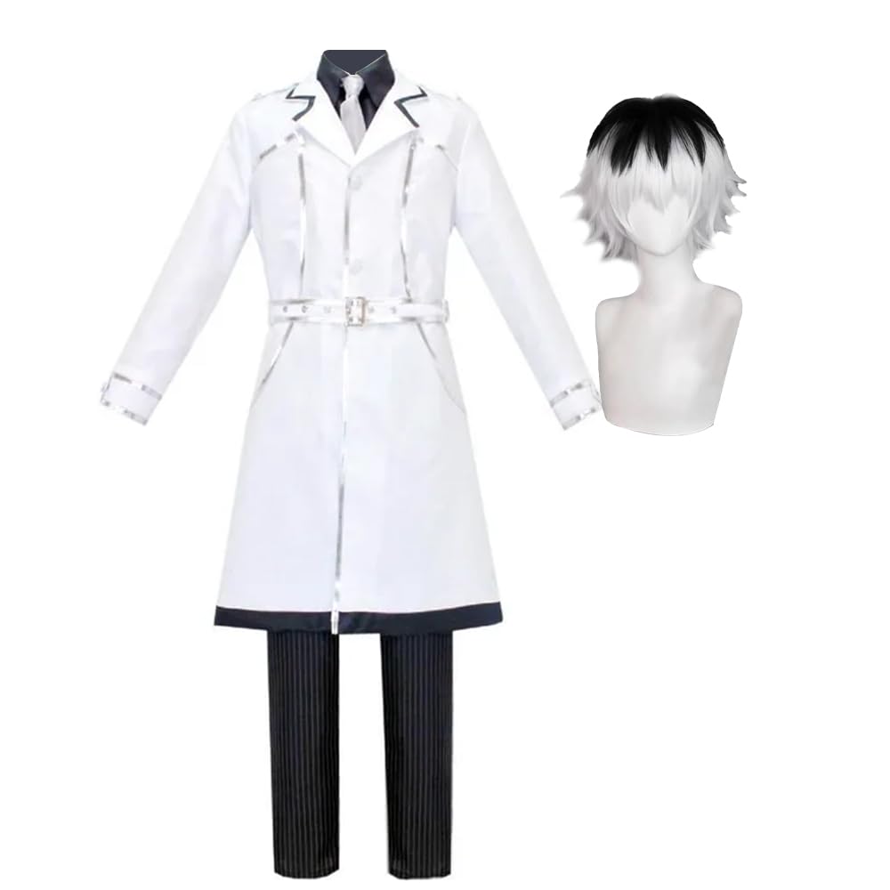 DEXSHUN Arima Kishō kostium cosplay, kostium anime, do odgrywania ról, kostium Arima Kishō, biały kombinezon bojowy, kostium na Halloween, Cosplay, kompletny zestaw