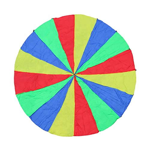 Image of 20ft Play Parachute, Parachute with Handles Rainbow Parachute Toy (20 FT)