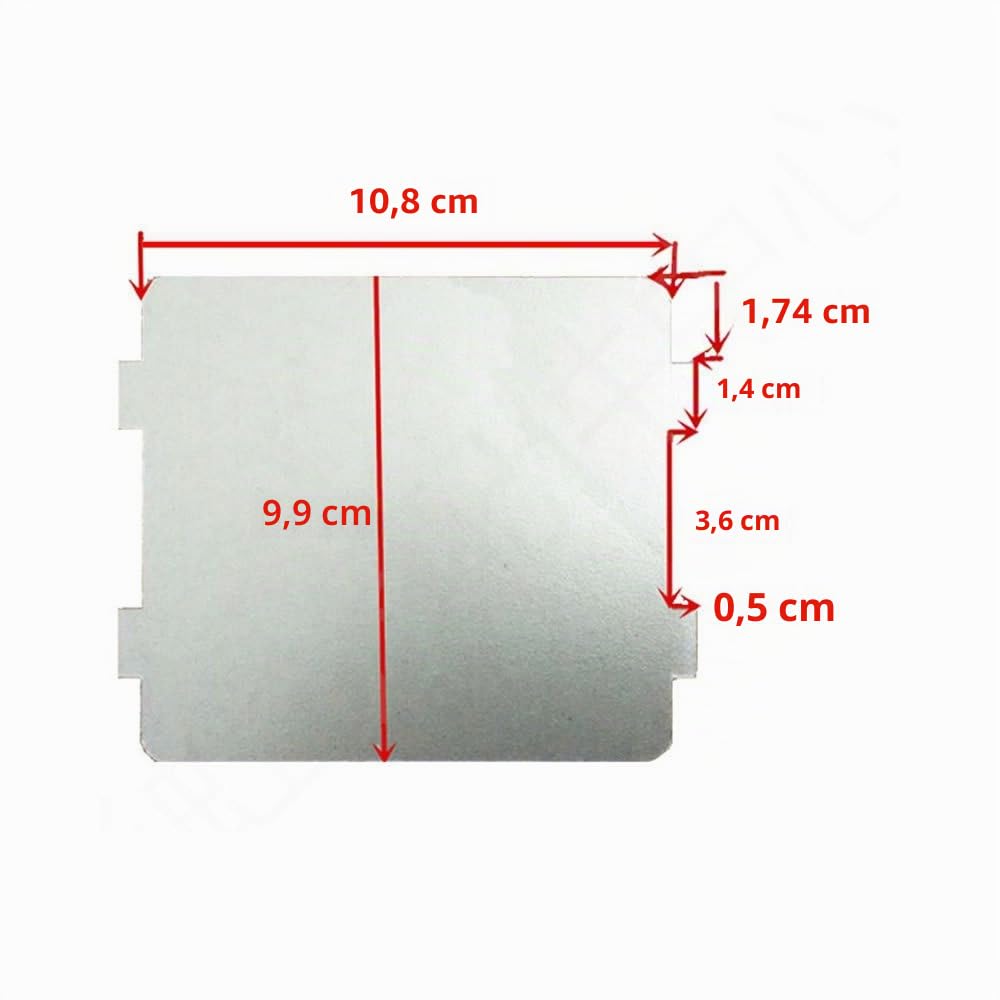 2 pcs microondas horno partes Slice de mica Super de grosor aislamiento de calor accesorios, cubierta de guía de onda para Frigidaire 5304464061