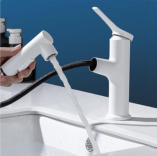 Robinet d'évier à trou unique avec douchette 3 modes de jet gris - 4