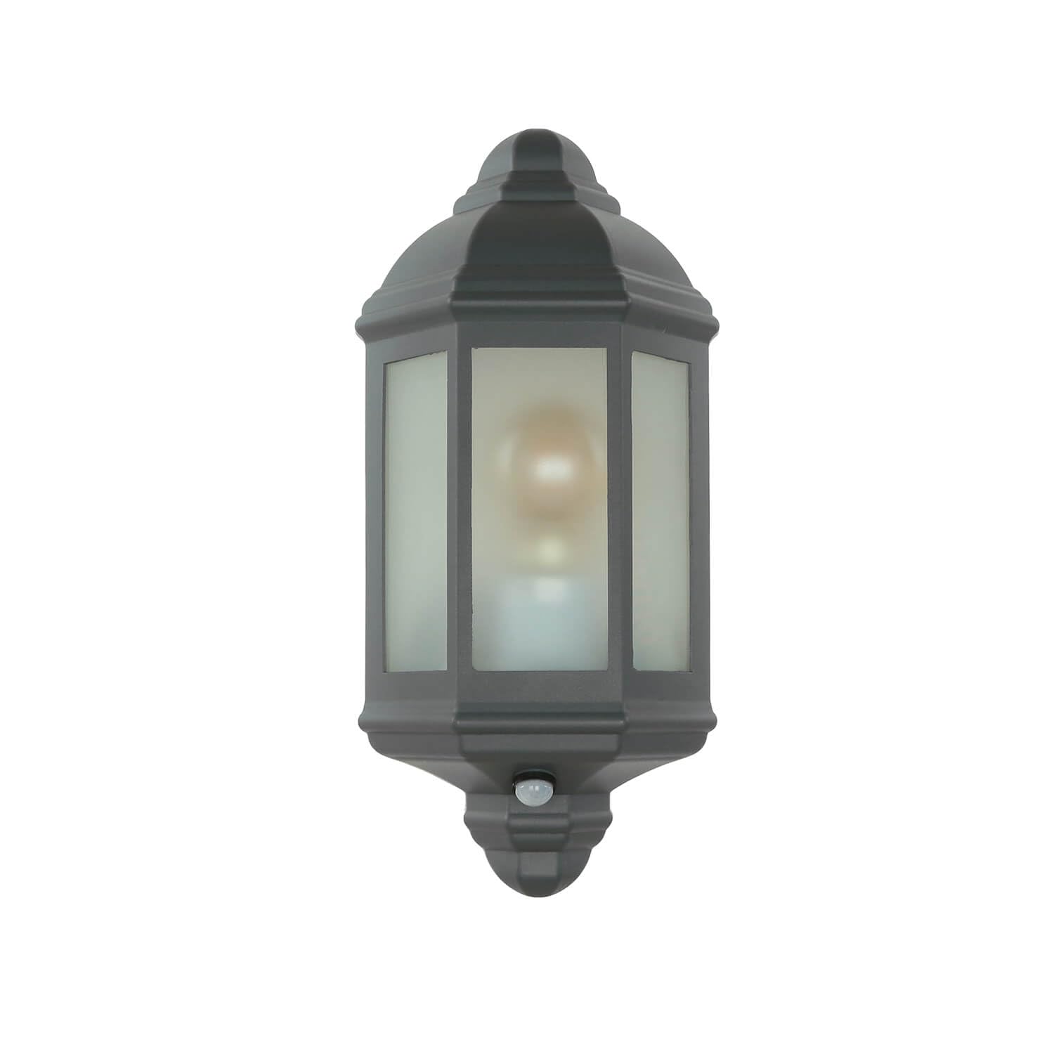 Licht-Erlebnisse Wandleuchte Außen Aluguss Glas Anthrazit IP44 Garten/Terrasse 360 E27 max. 60 Watt Rustikal Livorno Hof Außenlampe Wandlampe Außen rustikal antik