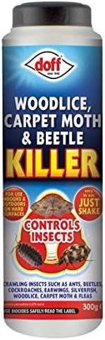 Doff 2 x 300g Woodlice, Carpet Moth & Beetle Killer Silverfish, beetle poison spray treatment