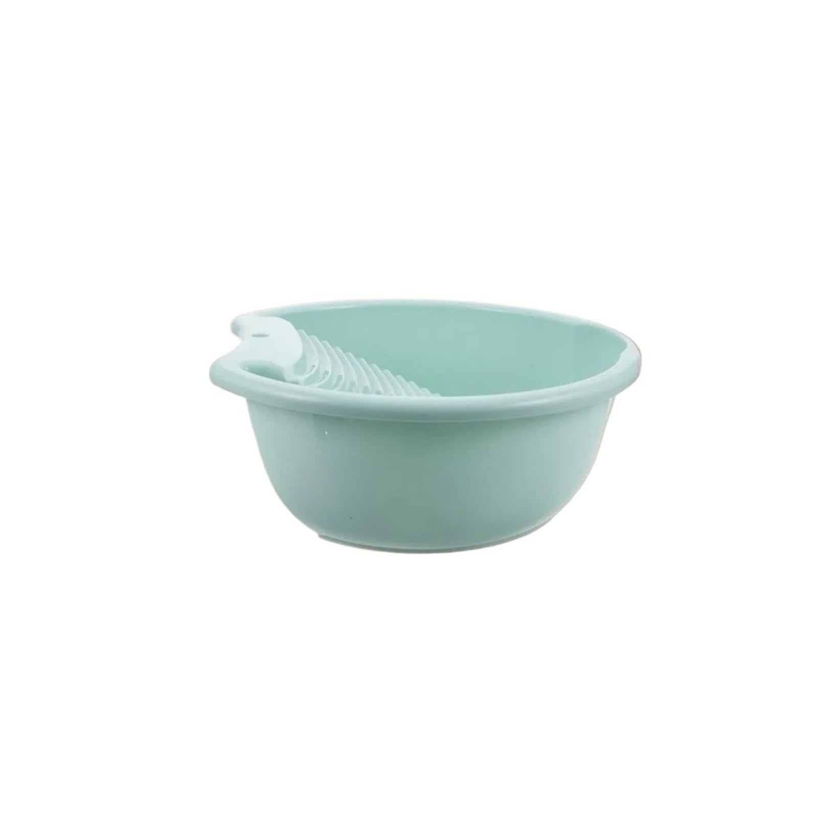 Antislip Washboard Basin Portable Plastic Washboard Basin with Integrated Scrub Board for Hand Washing Laundry Thickened Non-Slip Design