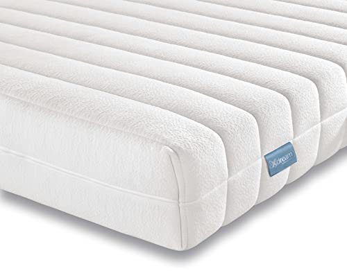 XDREAM Pure Ergonomische matrastopper met comfortabele comfortschuimkern, bevestigingsbanden, Öko-Tex gecertificeerd, 100 x 200 cm