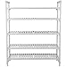 Cambro CPU215472V5480 Camshelving Premium Starter Unit, 5-Tier (5) Vented Polypropylene Shelf Plates, (2) Pre-Assembled Post Kits, (10) Traverses and Molded-In Dovetails, 72" Height, 21" Width, 54" Length, Polypropylene