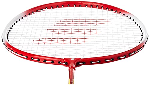 Amazon Brand - Symactive Badminton Kit With 2 Racquets For Intermediate Players And Nylon Shuttles, S333, Multicolor 5 41+44u8ZlbS