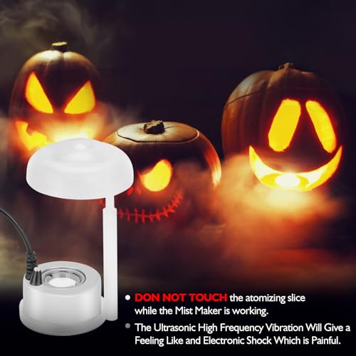 Agptek 700697075366 Aluminum Mini Mist Maker Fogger Water Fountain Pond Fog Machine Atomizer, Perfect For Halloween thumb #6