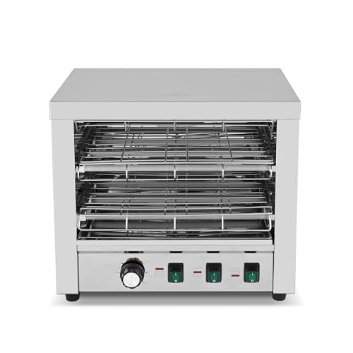 Hakka Gril Salamandre Professionnel, Appareil éLectrique de 3150 W pour Faire Fondre le Fromage, Avec Tiroir Ramasse-Miettes Amovible, IdéAl pour Les Pizzas,...