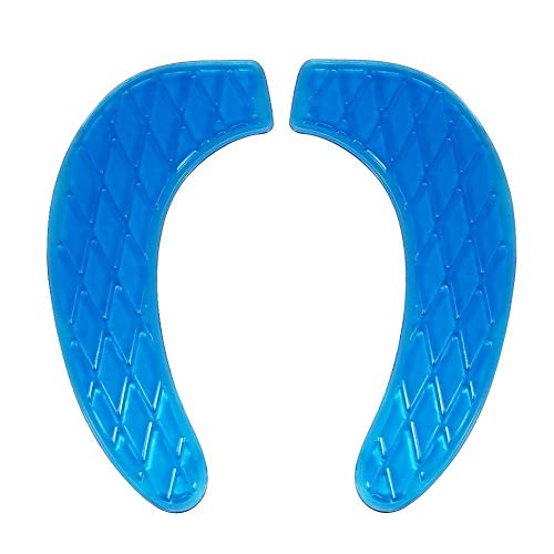 Gel-Toilettensitzkissen tragbarer und waschbarer Toilettensitzabdeckung universell mit selbstdenkendem Design (Farbe: Blau) guanjun1975