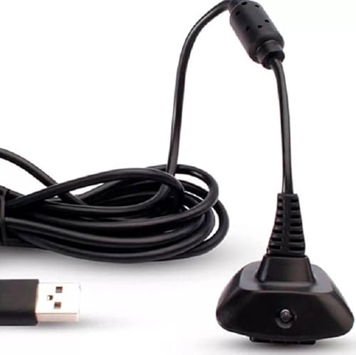 CABO DEDICADO 2 EM 1 CARREGADOR BATERIA E CABO USB PARA CONTROLE X BOX 360