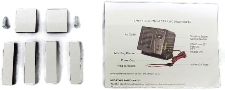 Miniatura 9 de Calentador universal de cabina UTV para Rhino Ranger RZR Teryx Mule Commander Viking Maverick