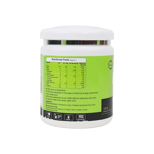 Image of Nucgnex Fitofy Prebiotic Fiber Powder | Triple Soluble Fiber with Inulin, PHGG & Resistant Maltodextrin | Supports Digestion, Gut Health & Regularity | Sugar-Free, Gluten-Free | Unflavoured | 200g