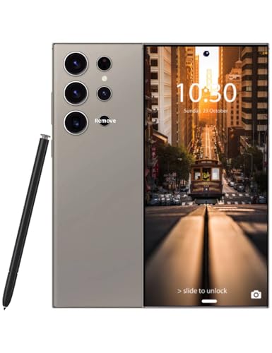 Image of C24 Ultra Unlocked Phone, 8GB+256GB Large Storage Smart Phone | Android 14 Cell Phone, 6800 mAh Battery Unlockedphone, 6.8-inch /5G Dual SIM [Works with T-Mobile, AT&T] Gray