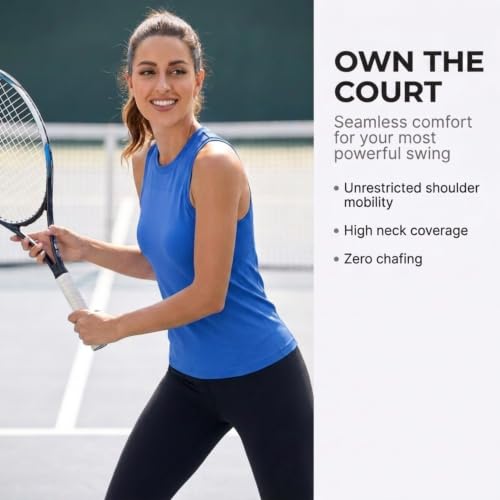 Image of Spyder Womens Workout Tank Tops - Seamless Workout Tank Tops Woman, Yoga Tops for Women, Athletic Activewear Gym Tanks