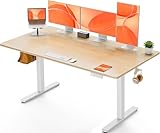 ErGear Escritorio Elevable Eléctrico, Escritorio Ajustable en Altura 160 x 80 cm, Mesa Elevable con Panel Inteligente de 4 Memorias, Mesa Escritorio Oficina en Casa con Tablero Ensamblado