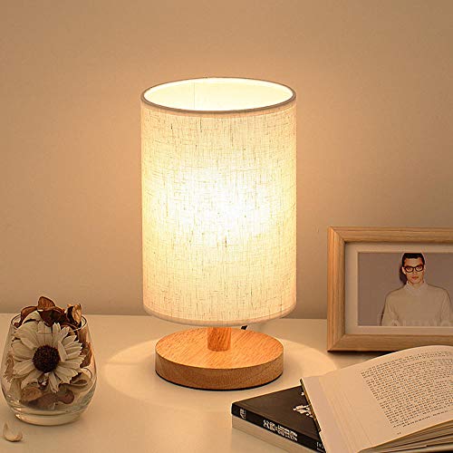 Preisvergleich Produktbild Einfache moderne nordische Schlafzimmer Nachttischlampe Massivholz Nachtlicht,LED-Aufladung Kreative kleine Tischlampe