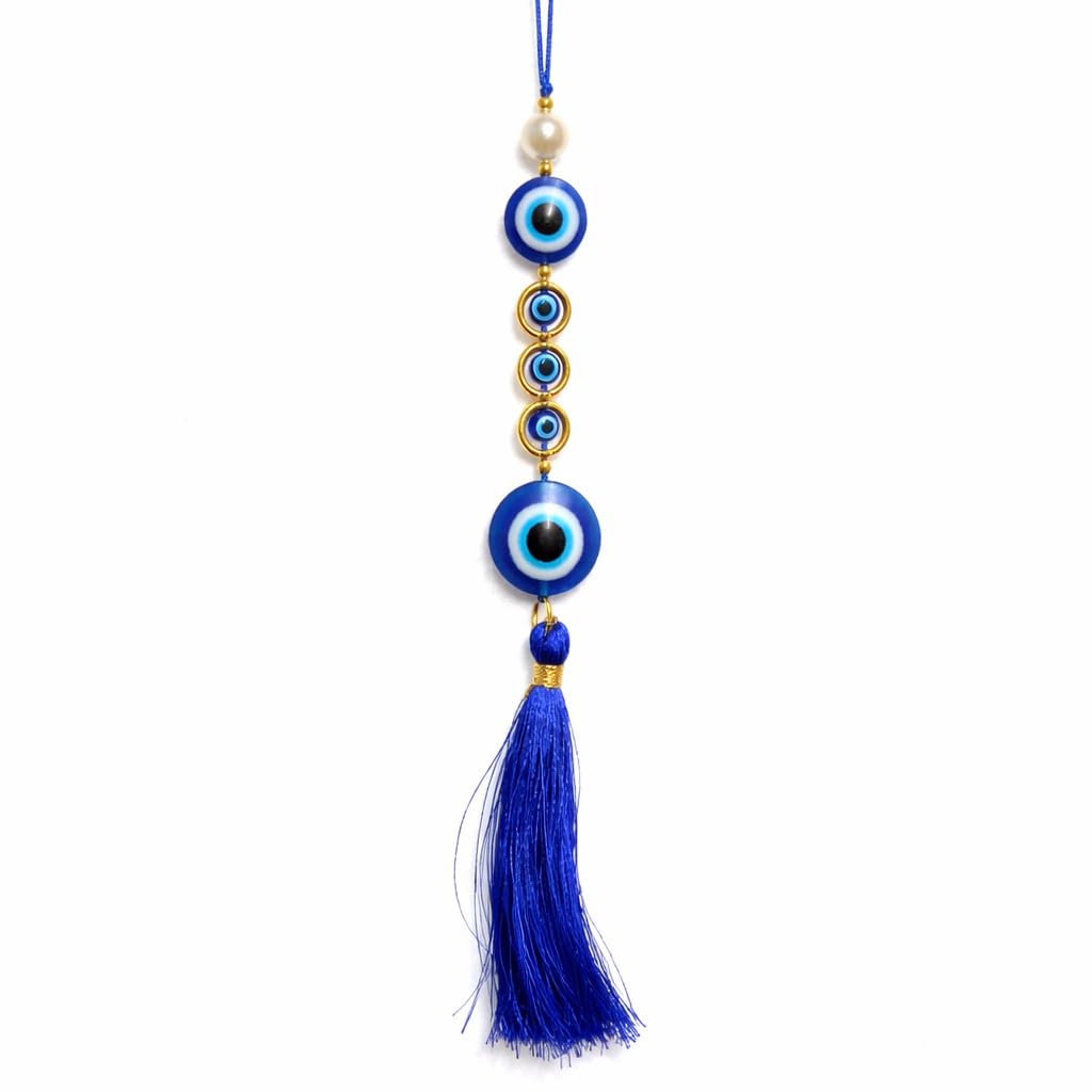 Car Dashboard | Car Hanging | Car Ornament | Acrylic Car Hanging Accessory for Good Luck & Blessing During Travel | Evil Eye Car Hanging | Evil Eye Hanging for Car-image-42