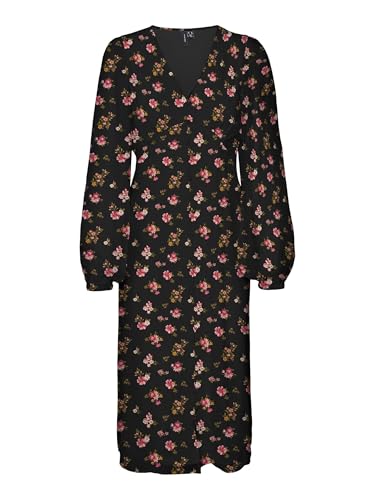 Robe col en V VERO MODA Vmsmilla pour femmes élégante coupe mi-longue en tissu fluide