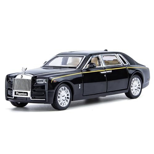 Vehículo a escala 1:32 Phantom modelo negro con sonido y luz miniatura 1