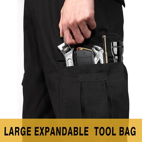 Soulsfeng Men's Work Pants Water Resistant Cargo Pants Outdoor Tactical Hiking Pants4