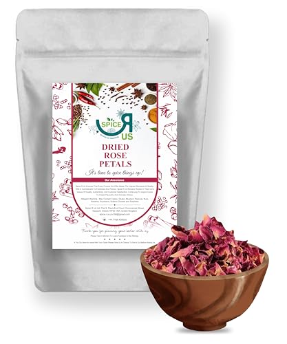 Rose Petals Dried | Edible for Wedding Confetti Celebrations Premium Quality 50g-1900g (red dried rose petals 50g)