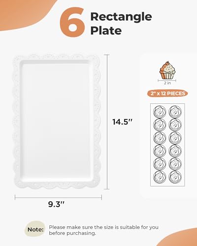 Kootek Dessert Cupcake Stand, Dessert Table Display Set, 3 Tiered Cup Cake Holder Tower Stand Riser& Cookie Serving Trays for Wedding, Tea Party, Birthday, Baby Shower - Image 6