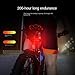 TKOWTB 1200MAh LED Taillight Bicycle Rechargeable Rear Light Bicycle Safety Warning Light Bike Rear Tail Light Cycling Parts