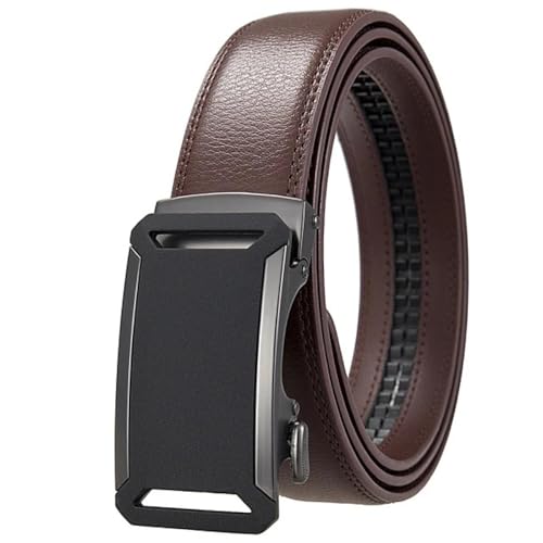 Ceinture automatique en cuir véritable luxe avec boucle alliage chic