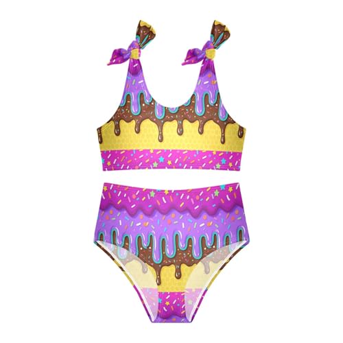 Image of Boccsty Cute Crab Red Blue Girls Swimsuits Kids Bikini Sets 2 Pcs Bathing Suit for 3T