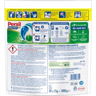 PERSIL Gigant Universal DISCS 4er-Set – Vollwaschmittel mit 3x Tiefenrein-Formel – Für hygienisch reine Wäsche & langanhaltende Frische in der Maschine