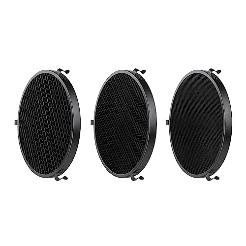 Walimex pro Honeycomb set for standard reflectors - 3 piece set for directional light, black