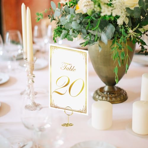 Numéros de table de mariage 1 à 20 avec supports pour réussir votre plan de table - 4