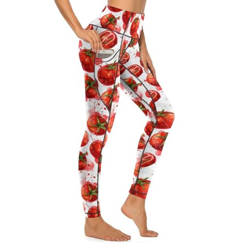 Pantalon de yoga avec poches taille haute et legging d'entraînement femme