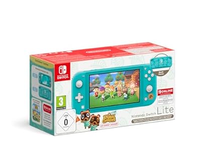 Nintendo Switch Lite - Consola Azul Turquesa + Animal Crossing + 12 meses NSO | Ya disponible en tu tienda friki favorita! En mundofriki.es!