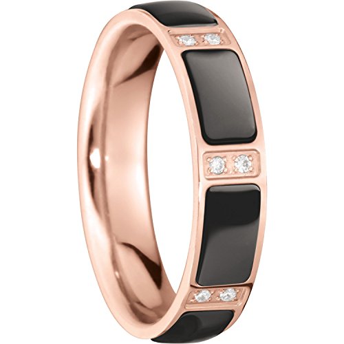 Bering Damen-Ring arctic symphony InnenRing Edelstahl Keramik Zirkonia weiß Gr. 65 (20.7) - 503-39-92