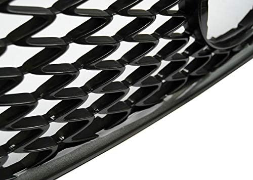 Front Grill Compatible with Lexus Rx350 2012 2013 2014 2015 Rx350 RS-186 Front Central Sport Grill Grille Sport F Glossy Dark Gray Sport Style