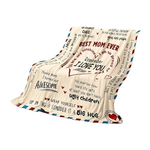 Jubilofex Couverture Pour Maman, Maman Lancer Couverture Et Douce Couette Chaude Pour Femmes Canapé Chaise Chambre Salon Camping Pique Nique