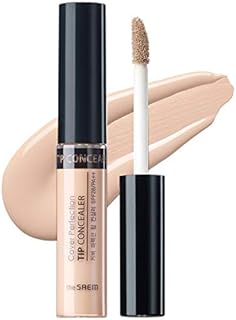 THE SAEM Cover Perfection Tip Concealer, Liquid Multi-Use Concealer, Full Coverage Makeup for Acne Dark Spots Dark Circles Hyperpigmentation and Blemishes, 0.2 fl.oz. (#1.5 Natural Beige)