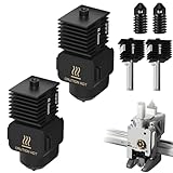 【Amplia compatibilidad de materiales】El kit de Bambu- Lab A1 Hotend es compatible con una variedad de filamentos, incluyendo PLA, ABS, PETG, TPU, PA, PC, ASA y filamentos de relleno de carbono y metal. Las dos boquillas (0,2 mm y 0,4 mm) ofrecen tanto detalles finos como impresiones rápidas y grandes, ideales para todo tipo de proyectos de impresión 3D.