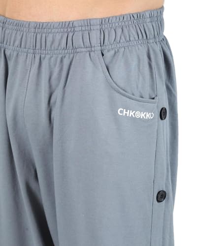 Image of CHKOKKO Men Casual Track Pant Gym Workout Lower with Pocket Slate Grey L