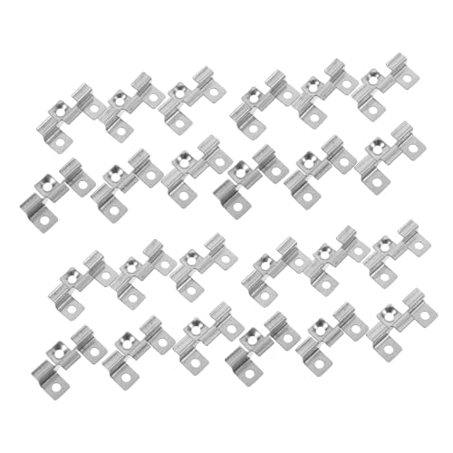 HOMSFOU 100pezzi Clip Fissaggio Per Decking Acciaio Inossidabile Facile Installazione Design Nascosto Spessori Per Tavole Da Decking Compatibili Con Varie Materiali Per Progetti Fai Te