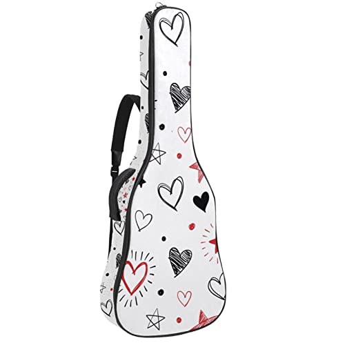 Sac à dos guitare acoustique imperméable contre l'humidité avec grand organiseur