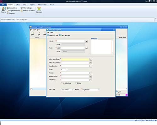 EMR Electronic Medical Record (EMR) Software and Practice Management Software Suite, E-PracticeSoft Professional, Patient Scheduling, Medical Billing All in One, Multiuser, Win PCs Only