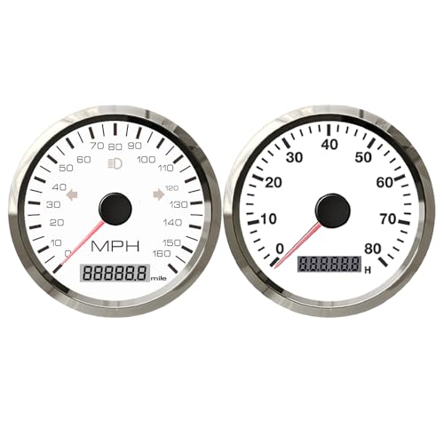 Velocímetro GPS 0-160 MPH con tacómetro integrado y contador de horas para scooter y coche
